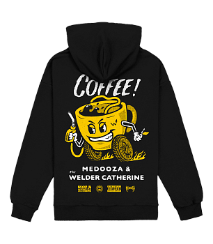 Худи MEDOOZA "Больше кофе / More Coffee " (чёрный) 