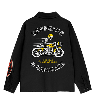 Рубашка MEDOOZA "Coffee Crew" (чёрный) 