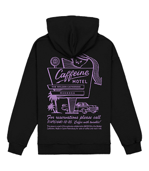 Худи MEDOOZA "Кофейный мотель / Caffeine Motel" (чёрный) 