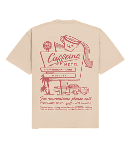 Футболка MEDOOZA "Caffeine Motel" (бежевый)