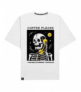 Футболка 'Coffee Please' белая