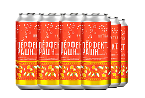 Напиток в банках "Перфект Рашн Спарклинг Ти Symbiotica x Нитка" (12 шт)