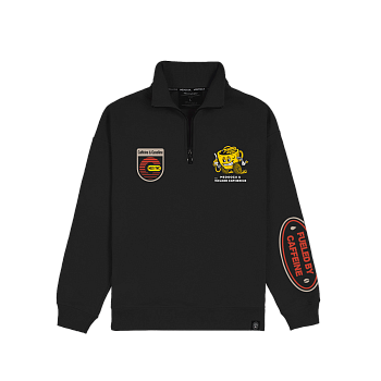 Half-Zip MEDOOZA "Coffee Crew / Кофейная команда" (чёрный) 
