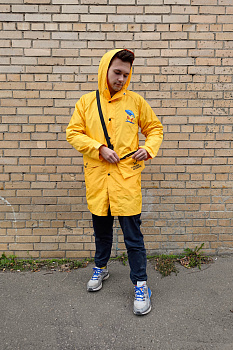 Дождевик-плащ с капюшоном