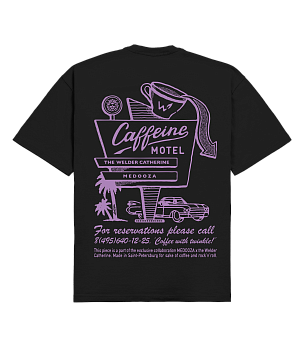 Футболка MEDOOZA "Кофейный мотель / Caffeine Motel" (чёрный)
