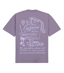 Футболка MEDOOZA "Caffeine Motel" (сирень)