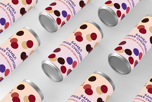 Напиток в банках "Бамбл Черная смородина" (12 шт)