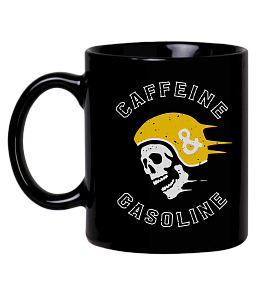 Кружка MEDOOZA "Caffeine & Gasoline" (чёрный)