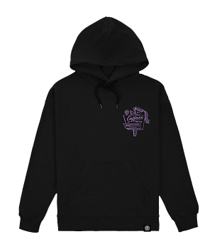 Худи MEDOOZA "Кофейный мотель / Caffeine Motel" (чёрный) 