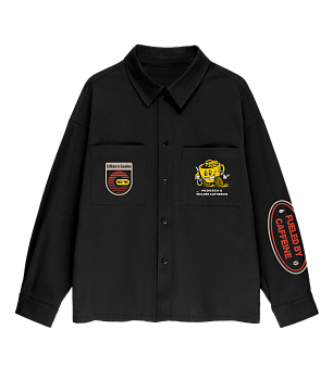 Рубашка MEDOOZA "Coffee Crew" (чёрный) 