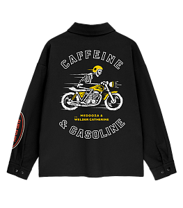 Рубашка MEDOOZA "Coffee Crew" (чёрный) 