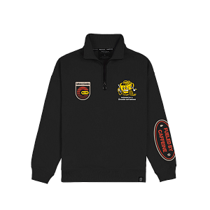 Half-Zip MEDOOZA "Coffee Crew" (чёрный) 